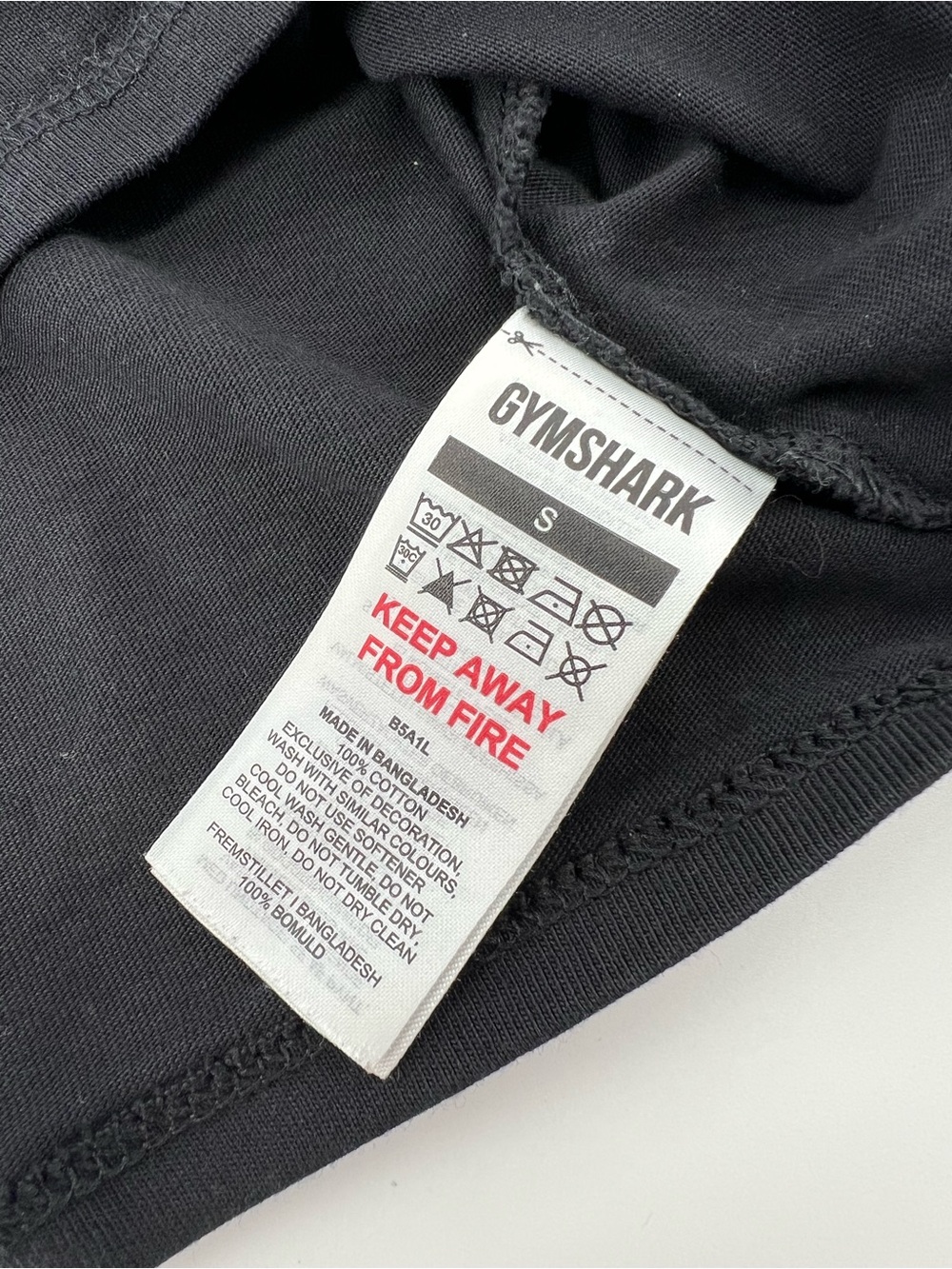 Gymshark Women’s Small Black Cropped Minimalist Boxy Tee - Picture 6 of 9